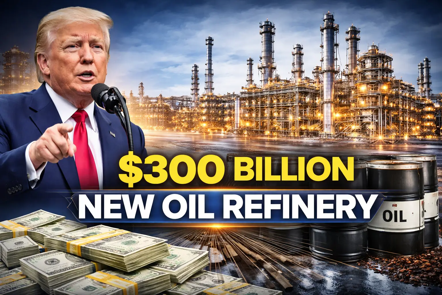 U.S. Plans First New Oil Refinery in 50 Years Backed by $300 Billion Investment from Reliance