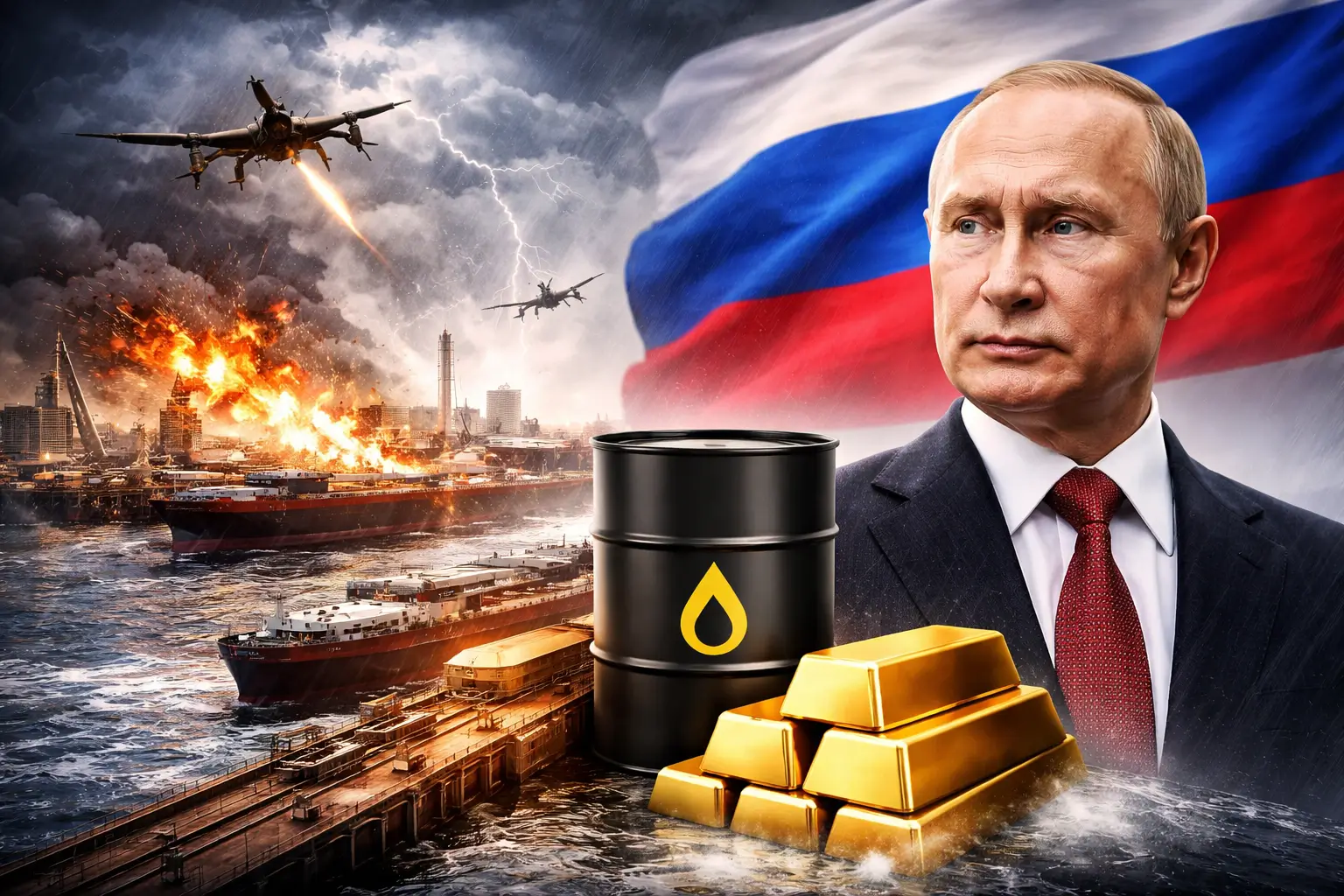Russia Struggles to Capitalize on Oil Rally as Exports Disrupted by Geopolitical Risks