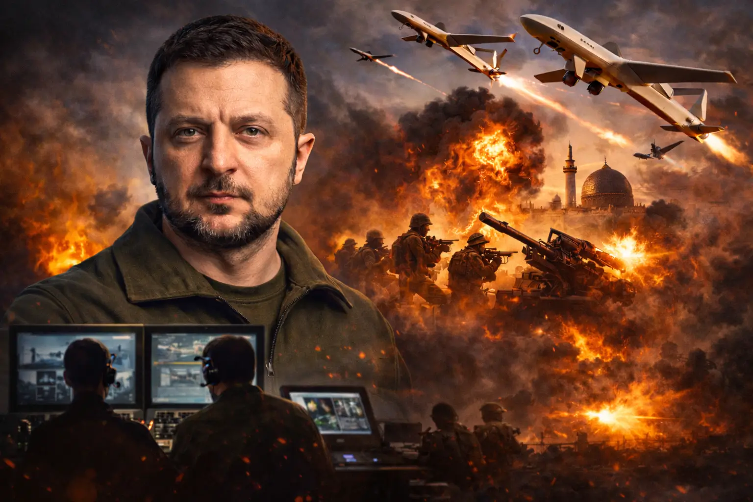 Zelensky đề nghị hỗ trợ phòng thủ máy bay không người lái cho Trung Đông để đổi lấy lệnh ngừng bắn tại Ukraine