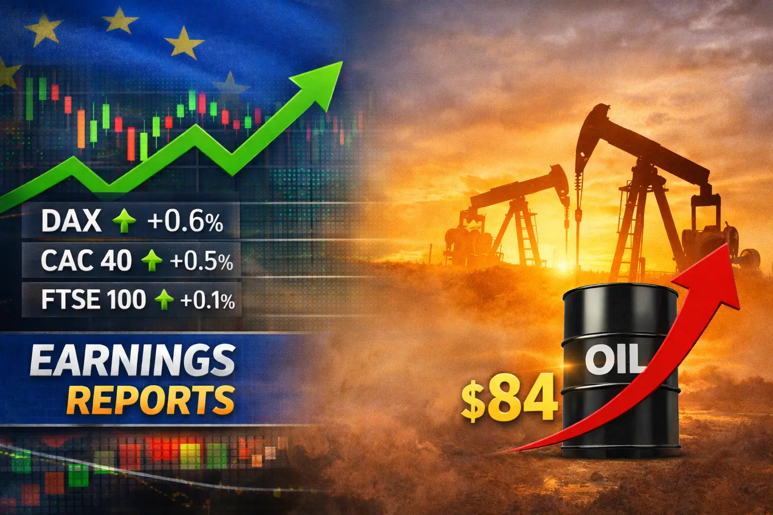 European Stocks Edge Higher Amid Middle East Tensions and Corporate Earnings Wave