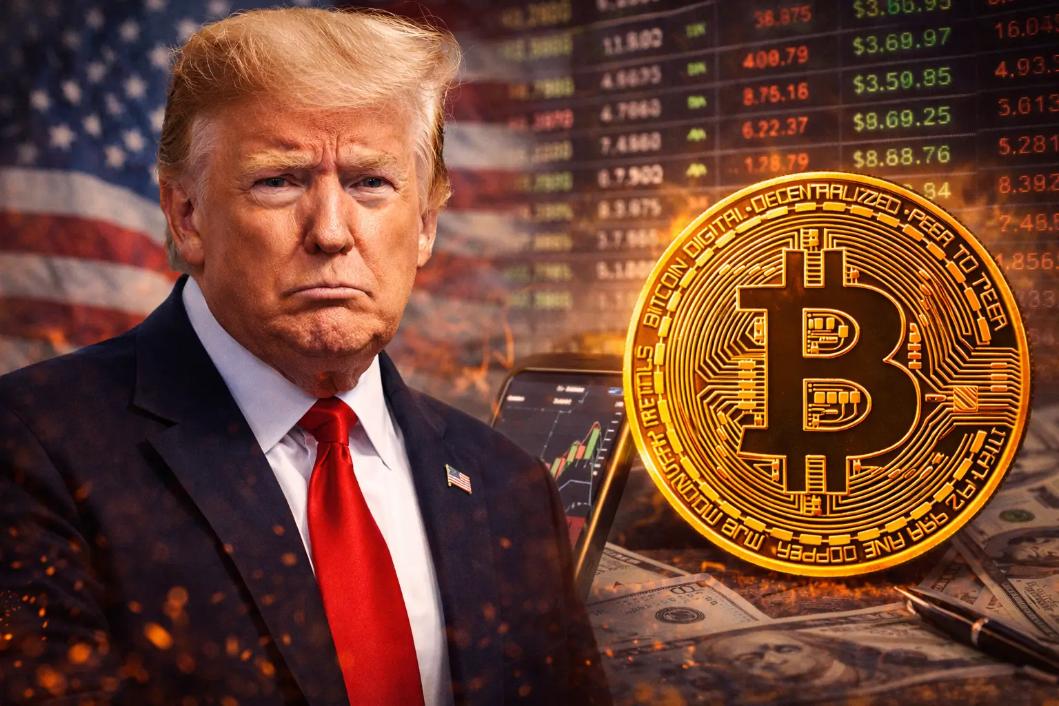 Bitcoin đi ngang quanh 68.000 USD khi ông Donald Trump thúc đẩy khung pháp lý tiền điện tử