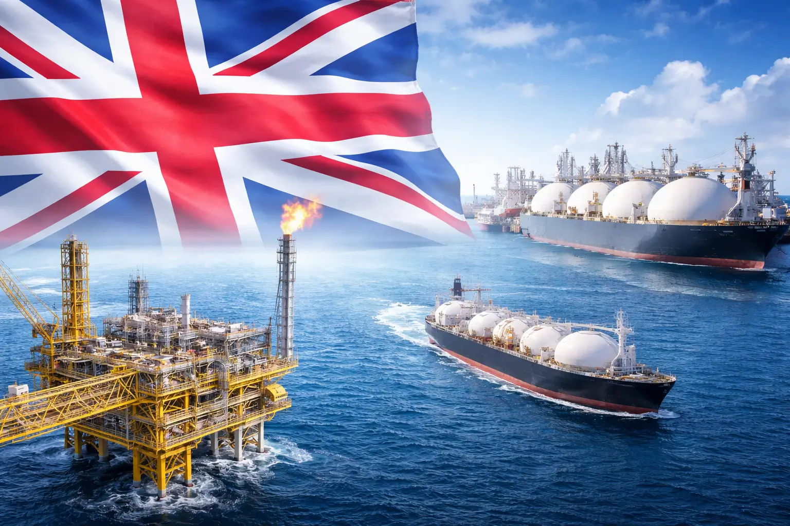 Khí đốt Biển Bắc giúp Anh giảm chi phí năng lượng giữa biến động toàn cầu